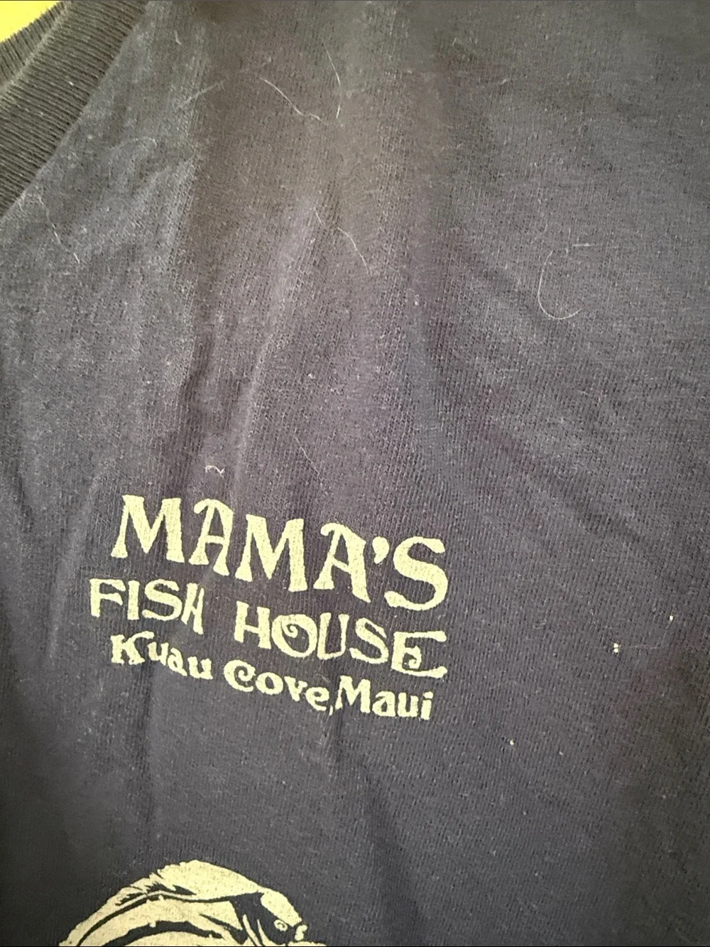 Navy Blue Fish Graphic Tee